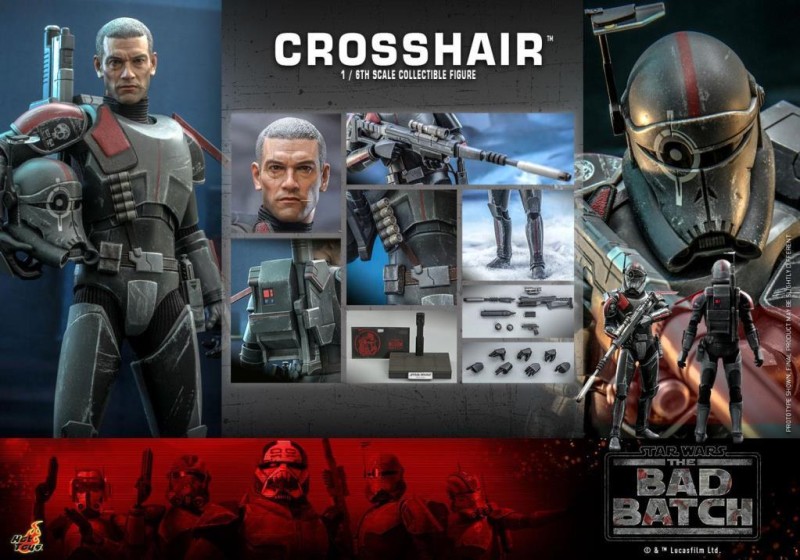 Hot Toys Crosshair Sixth Scale Figure - 909397 TMS087 - Star Wars / The Bad Batch 