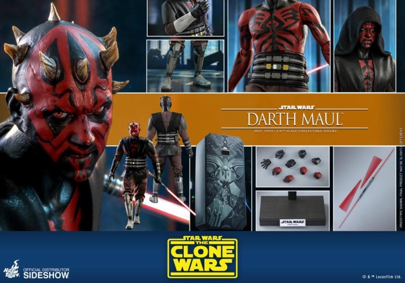 Hot Toys Darth Maul Clone Wars Sixth Scale Figure TMS24 907130 Hot Toys Darth Maul Clone Wars Sixth Scale Figure TMS24 907130