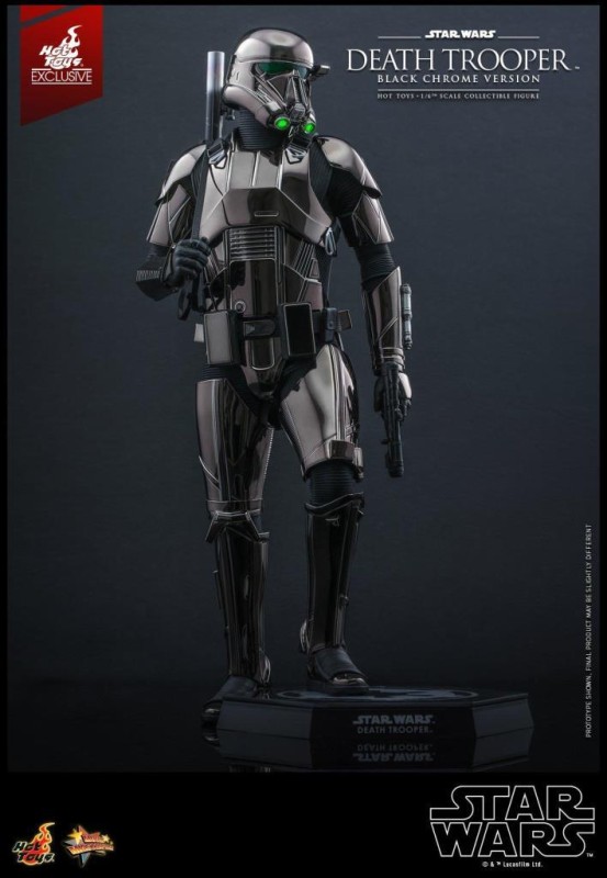 Hot Toys Death Trooper Black Chrome Version Exclusive Sixth Scale Figure - 909531 - Star Wars / Rogue One: A Star Wars Story - MMS621