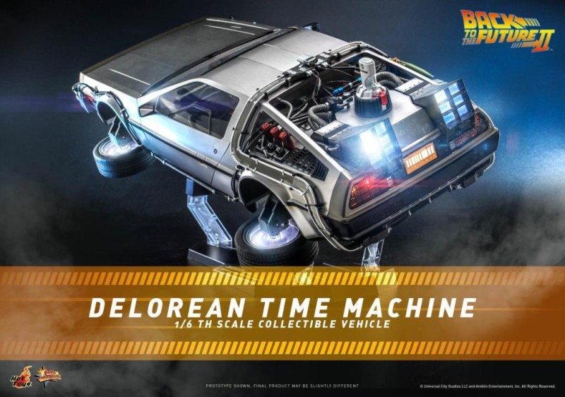 Hot Toys DeLorean Time Machine Sixth Scale Figure Accessory - 910430 - MMS636 - Back To The Future / BTTF Movie ( Ön Sipariş )