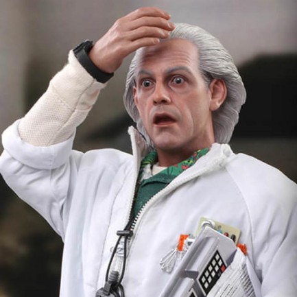 Hot Toys - Hot Toys Doc Brown (Deluxe Version) Sixth Scale Figure - 909291 - MMS610 - Back To The Future / BTTF Movie