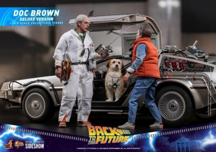 Hot Toys Doc Brown (Deluxe Version) Sixth Scale Figure - 909291 - MMS610 - Back To The Future / BTTF Movie - Thumbnail