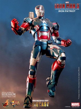 Hot Toys Iron Man 3 Iron Patriot Diecast Sixth Scale Figure - Thumbnail