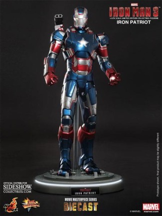 Hot Toys Iron Man 3 Iron Patriot Diecast Sixth Scale Figure - Thumbnail