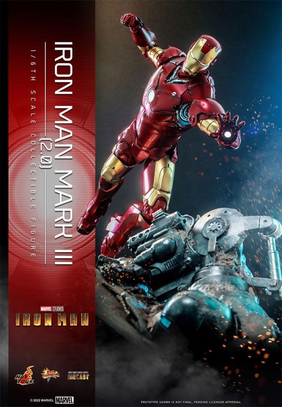 Hot Toys Iron Man Mark III (2.0) Diecast Sixth Scale Figure - 911579 MMS664 - Marvel Comics / Iron Man (ÖN SİPARİŞ)