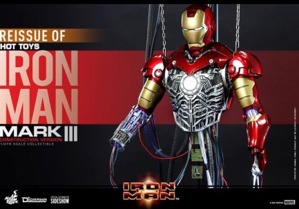 Hot Toys Iron Man Mark III (Construction Version) Sixth Scale Figure - 909185 - Marvel Comics / Iron Man - Thumbnail
