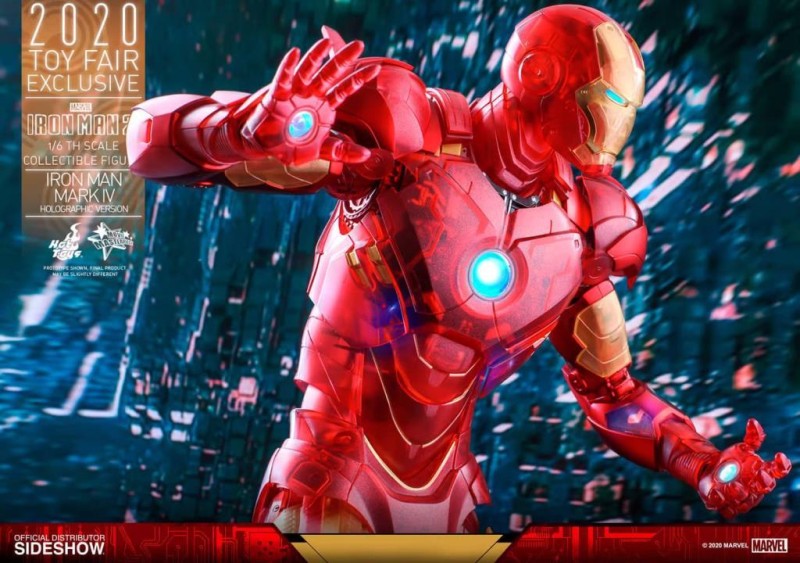 Hot Toys Iron Man Mark IV (Holographic Version) Sixth Scale Exclusive Figure - 906328 MMS568
