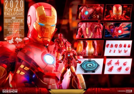 Hot Toys Iron Man Mark IV (Holographic Version) Sixth Scale Exclusive Figure - 906328 MMS568 - Thumbnail