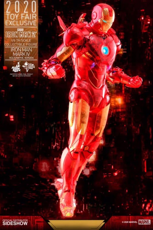 Hot Toys Iron Man Mark IV (Holographic Version) Sixth Scale Exclusive Figure - 906328 MMS568