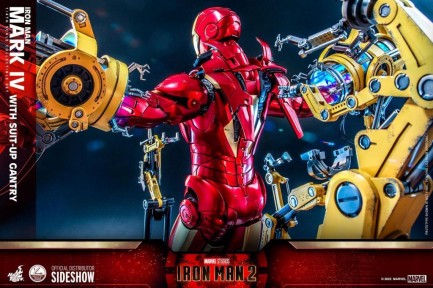 Hot Toys Iron Man Mark IV With Suit-Up Gantry Quarter Scale Figure Set - 9101212 QS21 - Marvel Comics / Iron Man (ÖN SİPARİŞ) - Thumbnail