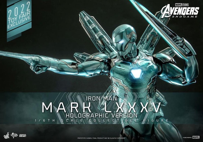 Hot Toys Iron Man Mark LXXXV (Holographic Version) Exclusive Diecast Sixth Scale Figure MMS646 