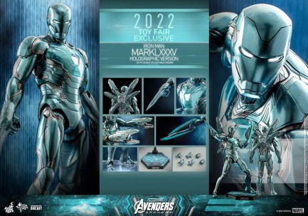 Hot Toys Iron Man Mark LXXXV (Holographic Version) Exclusive Diecast Sixth Scale Figure MMS646 - Thumbnail