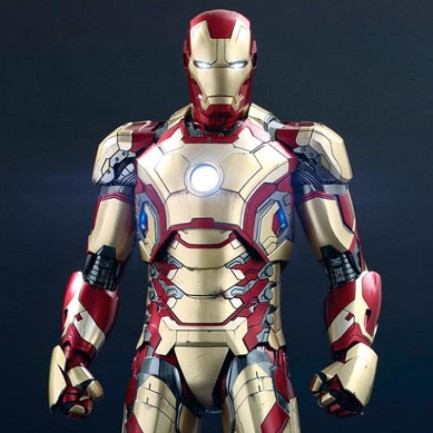 Hot Toys Iron Man Mark XLII (Deluxe Version) Quarter Scale Figure - 908659 - Marvel Comics / Iron Man 3 - Thumbnail