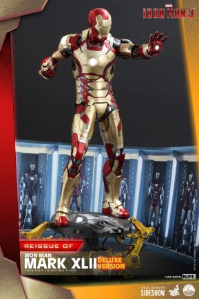 Hot Toys Iron Man Mark XLII (Deluxe Version) Quarter Scale Figure - 908659 - Marvel Comics / Iron Man 3 - Thumbnail