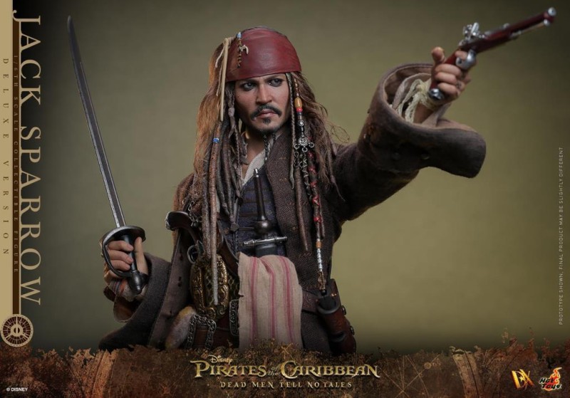 Hot Toys Jack Sparrow (Deluxe Version) Sixth Scale Figure 9132382 DX38 POTC / Dead Men Tell No Tales (ÖN SİPARİŞ)