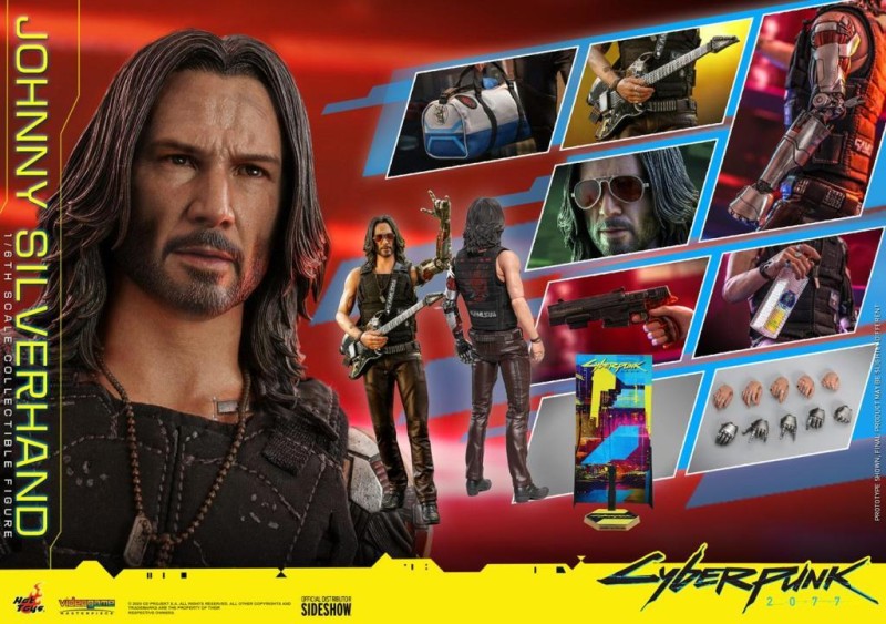 Hot Toys Johnny Silverhand Sixth Scale Figure - 907403 - VGM47 - Keanu Reeves Cyberpunk 2077 ( Ön Sipariş )