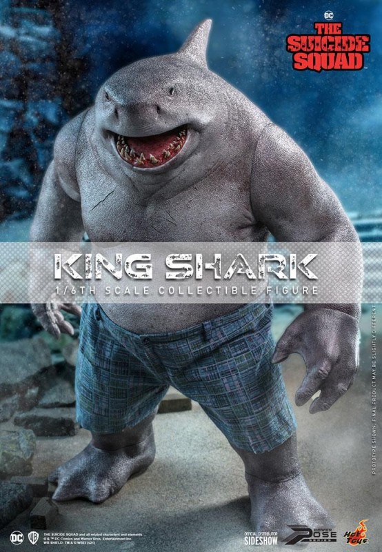 Hot Toys King Shark Power Pose Series Sixth Scale Figure - 909107 - PPS6 - DC Comics / The Suicide Squad ( Ön Sipariş )