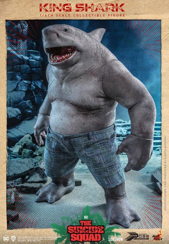 Hot Toys King Shark Power Pose Series Sixth Scale Figure - 909107 - PPS6 - DC Comics / The Suicide Squad ( Ön Sipariş )