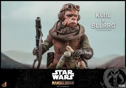 Hot Toys Kuiil & Blurrg Sixth Scale Figure Set - 908593 - Star Wars / The Mandalorian - TMS49 (ÖN SİPARİŞ) - Thumbnail