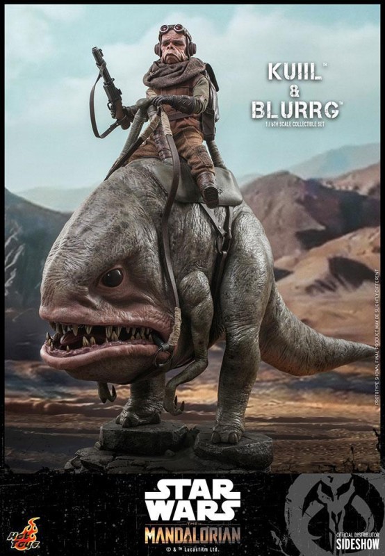 Hot Toys Kuiil & Blurrg Sixth Scale Figure Set - 908593 - Star Wars / The Mandalorian - TMS49 (ÖN SİPARİŞ)