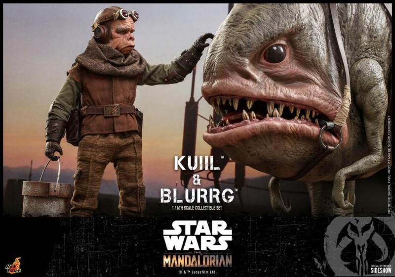 Hot Toys Kuiil & Blurrg Sixth Scale Figure Set - 908593 - Star Wars / The Mandalorian - TMS49 (ÖN SİPARİŞ)