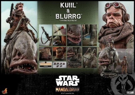 Hot Toys Kuiil & Blurrg Sixth Scale Figure Set - 908593 - Star Wars / The Mandalorian - TMS49 (ÖN SİPARİŞ) - Thumbnail