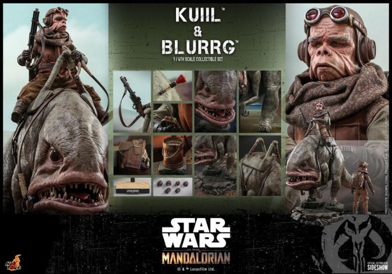 Hot Toys Kuiil & Blurrg Sixth Scale Figure Set - 908593 - Star Wars / The Mandalorian - TMS49 (ÖN SİPARİŞ)