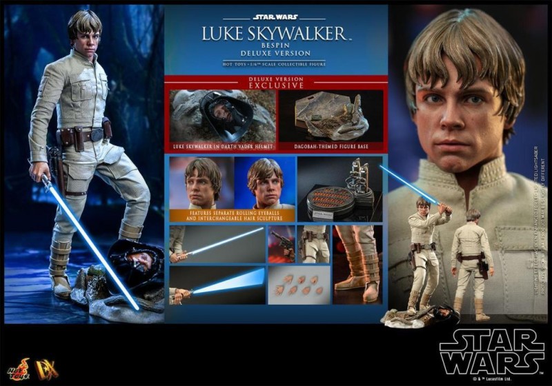 Hot Toys Luke Skywalker (Bespin) (Deluxe Version) Sixth Scale Figure - 9049442 - Star Wars / Episode V Empire Strikes Back - DX25