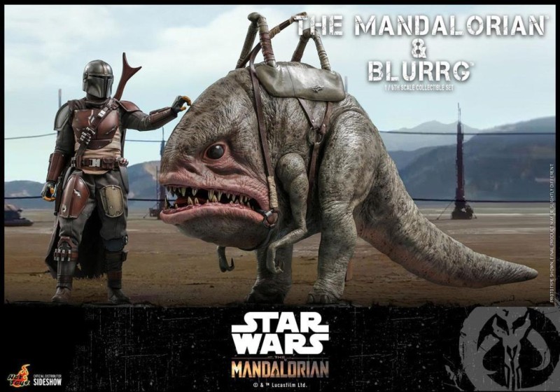 Hot Toys Mandalorian & Blurrg Sixth Scale Figure Set - 908287 - TMS46 - Star Wars / The Mandalorian