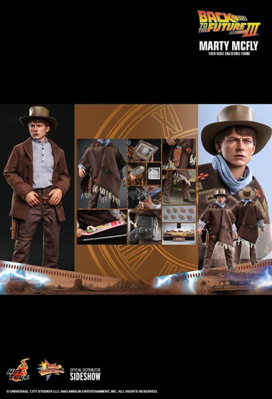 Hot Toys Marty McFly & Doc Brown Back To The Future III Sixth Scale Figure Set - 909370 & 909369 - BTTF MMS616 / MMS617