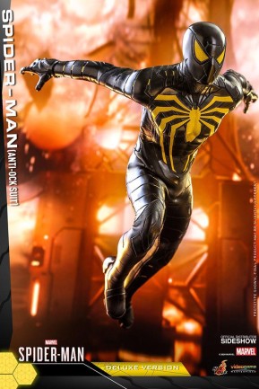 Hot Toys Spider-Man (Anti-Ock Suit) Deluxe Sixth Scale Figure - 906796 - Video Game Masterpiece Series - Marvel's Spider-Man - Thumbnail