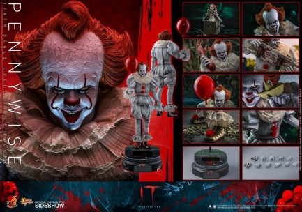 Hot Toys Pennywise Sixth Scale Figure MMS555 904949 IT Chapter 2 - Thumbnail
