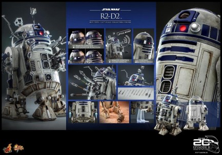 Hot Toys R2-D2 AOTC Sixth Scale Figure - 911040 - Star Wars / Episode II Attack Of The Clones - MMS651 - Thumbnail