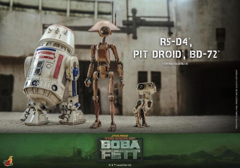 Hot Toys R5-D4 & PIT DROID and BD-72 Sixth Scale Figure Set - 904943 TMS086 - Star Wars / The Book of Boba Fett (ÖN SİPARİŞ)