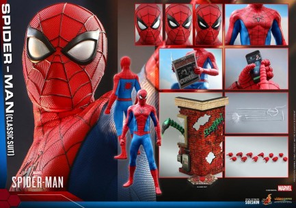 Hot Toys Spider-Man (Classic Suit) Sixth Scale Figure VGM48 907439 Marvel's Spider-Man - Thumbnail