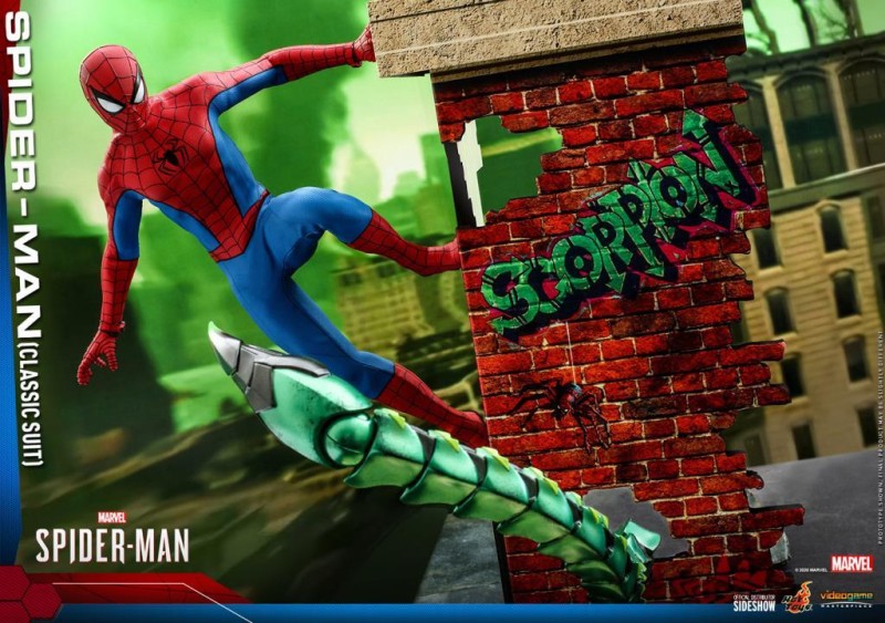 Hot Toys Spider-Man (Classic Suit) Sixth Scale Figure VGM48 907439 Marvel's Spider-Man