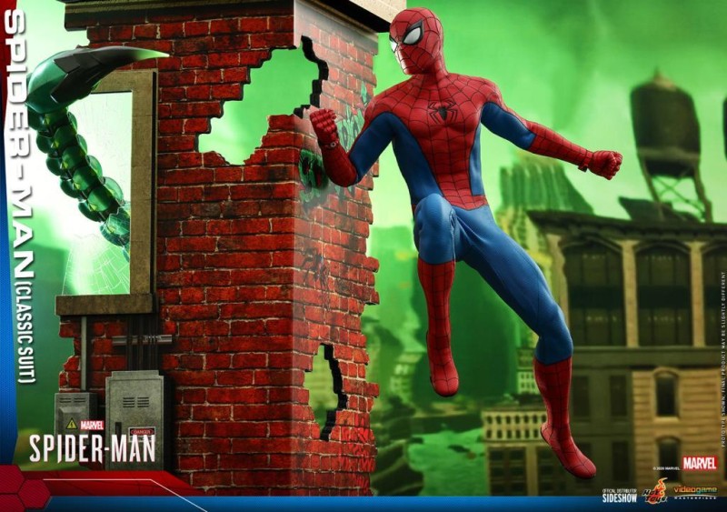 Hot Toys Spider-Man (Classic Suit) Sixth Scale Figure VGM48 907439 Marvel's Spider-Man