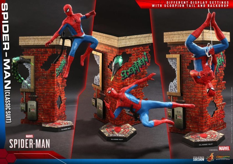 Hot Toys Spider-Man (Classic Suit) Sixth Scale Figure VGM48 907439 Marvel's Spider-Man