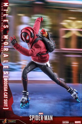Hot Toys Spider-Man Miles Morales ( Bodega Cat Suit ) Sixth Scale Figure VGM50 908143 - Thumbnail