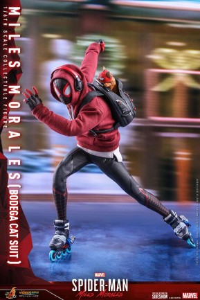 Hot Toys Spider-Man Miles Morales ( Bodega Cat Suit ) Sixth Scale Figure VGM50 908143 - Thumbnail