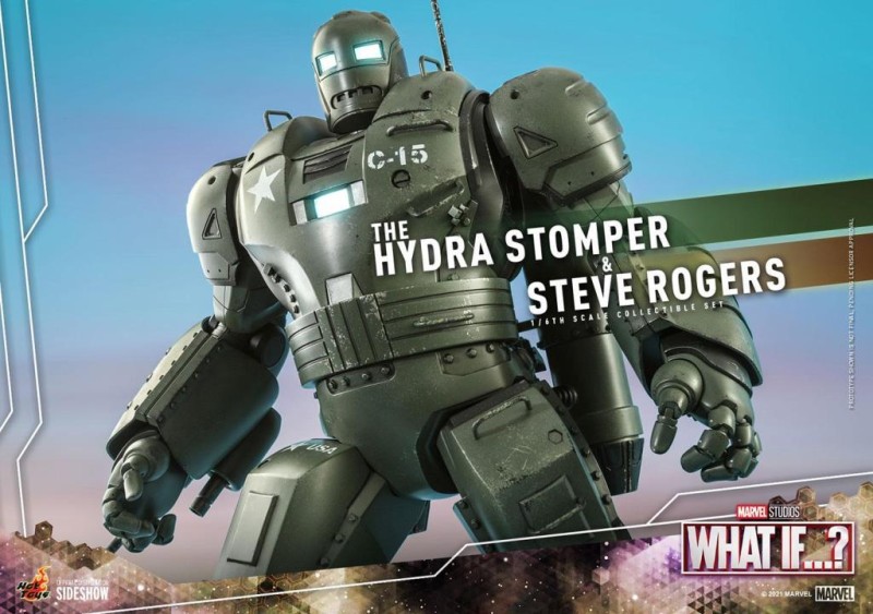 Hot Toys Steve Rogers and The Hydra Stomper Sixth Scale Figure Set - 909168 - TMS60 - Marvel Comics / What If…?