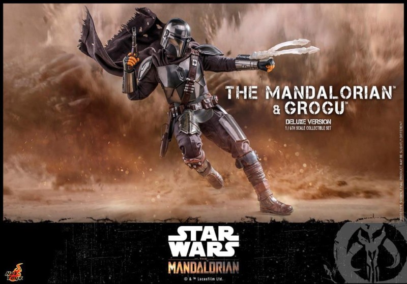 Hot Toys The Mandalorian and Grogu (Deluxe Version) Sixth Scale Figure Set - 908289 - Star Wars / The Bad Batch - TMS52 (ÖN SİPARİŞ)