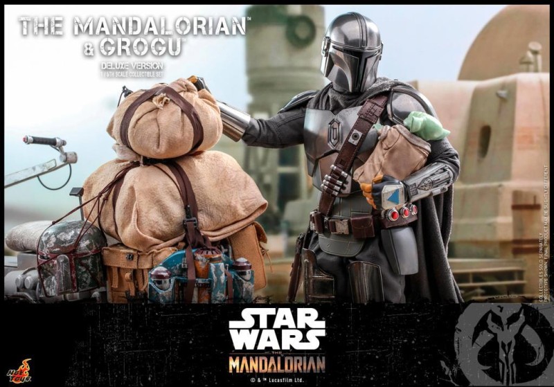Hot Toys The Mandalorian and Grogu (Deluxe Version) Sixth Scale Figure Set - 908289 - Star Wars / The Bad Batch - TMS52 (ÖN SİPARİŞ)