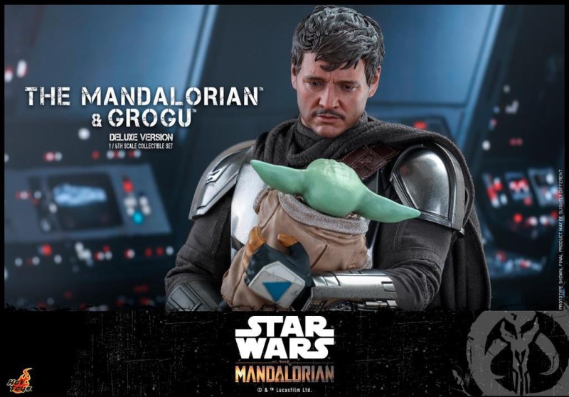 Hot Toys The Mandalorian and Grogu (Deluxe Version) Sixth Scale Figure Set - 908289 - Star Wars / The Bad Batch - TMS52 (ÖN SİPARİŞ)