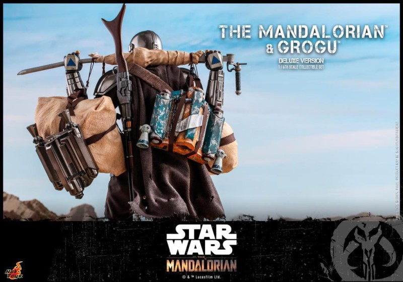 Hot Toys The Mandalorian and Grogu (Deluxe Version) Sixth Scale Figure Set - 908289 - Star Wars / The Bad Batch - TMS52 (ÖN SİPARİŞ)