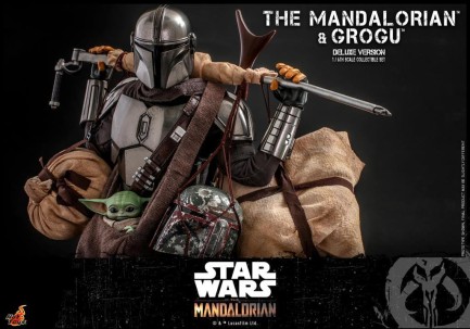 Hot Toys The Mandalorian and Grogu (Deluxe Version) Sixth Scale Figure Set - 908289 - Star Wars / The Bad Batch - TMS52 (ÖN SİPARİŞ) - Thumbnail