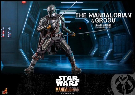 Hot Toys The Mandalorian and Grogu (Deluxe Version) Sixth Scale Figure Set - 908289 - Star Wars / The Bad Batch - TMS52 (ÖN SİPARİŞ) - Thumbnail