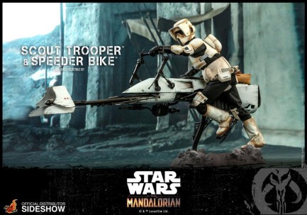 Hot Toys Scout Trooper and Speeder Bike Sixth Scale Figure Set 906340 - The Mandalorian - Television Masterpiece Series - Thumbnail
