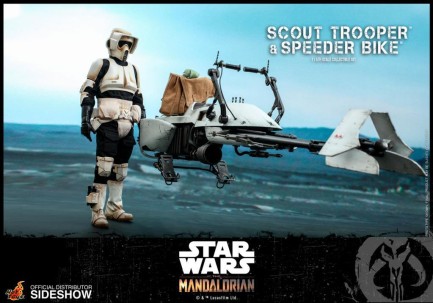 Hot Toys Scout Trooper and Speeder Bike Sixth Scale Figure Set 906340 - The Mandalorian - Television Masterpiece Series - Thumbnail