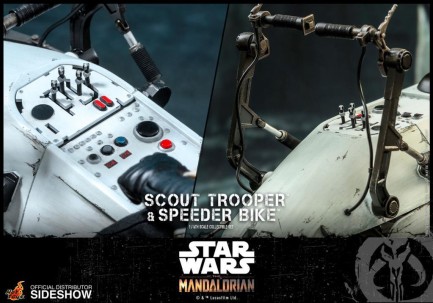 Hot Toys Scout Trooper and Speeder Bike Sixth Scale Figure Set 906340 - The Mandalorian - Television Masterpiece Series - Thumbnail